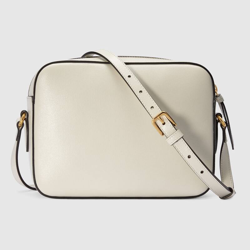 Gucci Horsebit 1955 Small Shoulder Bag 645454 White